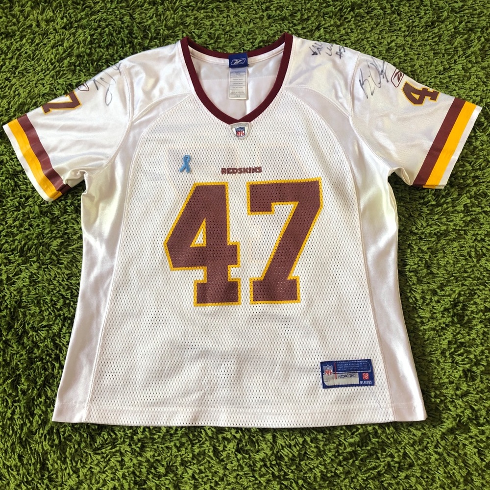 Signed Chris Cooley Youth Reebok Jersey